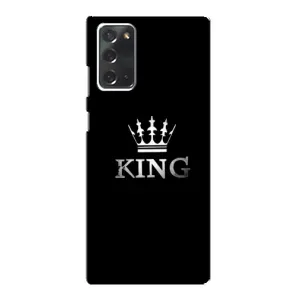 Чохол (Корона на чорному фоні) для Самсунг Нот 20 (KING)