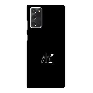 Чохол з картинками на чорному фоні для Samsung Galaxy Note 20 (Книжки)