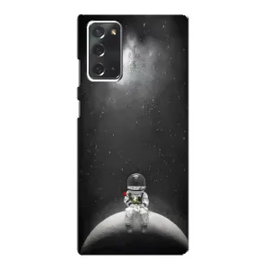 Силіконовый Чохол з принтом "Космонавти" на Samsung Galaxy Note 20 (Космонавт романтик)