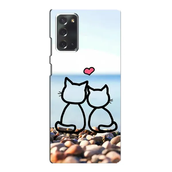 Чехол с рисунком «Котейки» для Samsung Galaxy Note 20 Чехол с рисунком «Котейки» для Samsung Galaxy Note 20