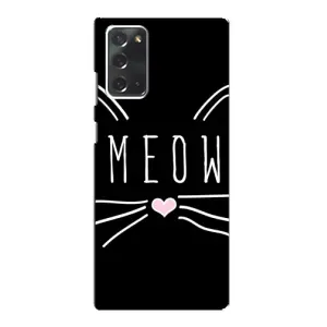 Бампер с изображением Котиков для Самсунг Нот 20 (КОТИК MEOW)