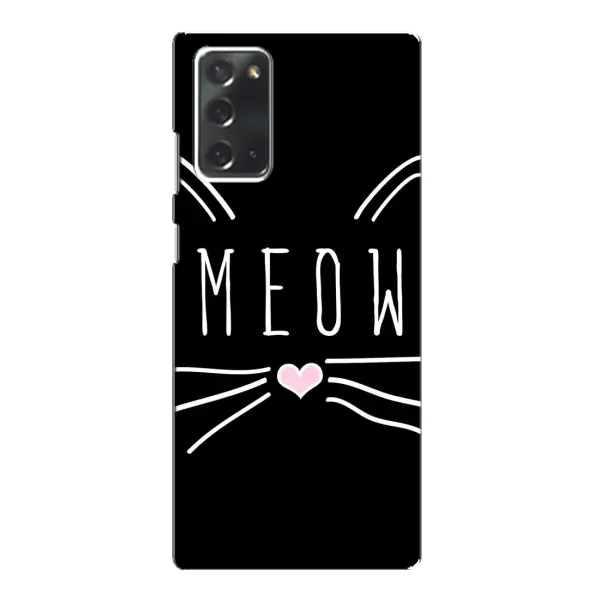 Чехол с рисунком «КОТИК MEOW» для Samsung Galaxy Note 20 Чехол с рисунком «КОТИК MEOW» для Samsung Galaxy Note 20