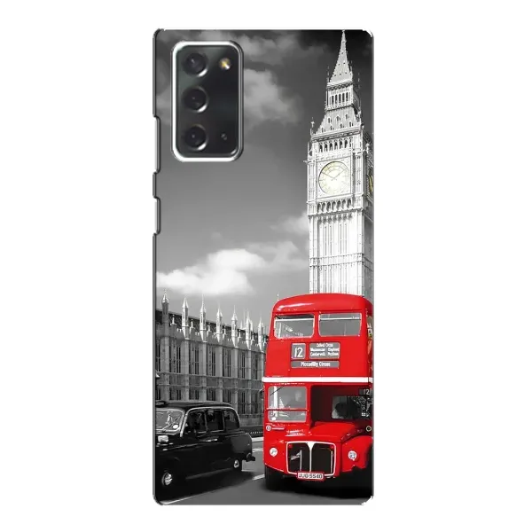 Чехол с рисунком «Красный автобус» для Samsung Galaxy Note 20 Чехол с рисунком «Красный автобус» для Samsung Galaxy Note 20