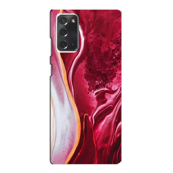 Чехол с рисунком «Красный мрамор» для Samsung Galaxy Note 20 Чехол с рисунком «Красный мрамор» для Samsung Galaxy Note 20