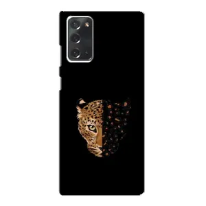 Чохол з леопардовим принтом на Samsung Galaxy Note 20 (Леопард на чорному)