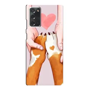 Чохол (ТПУ) Милі песики для Samsung Galaxy Note 20 (Любов до собак)