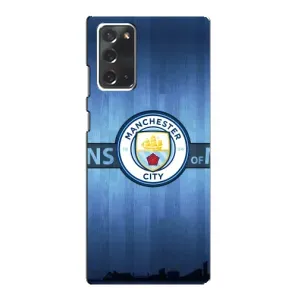 Силиконовые Чехлы принт Футбол на Samsung Galaxy Note 20 (ManCity)