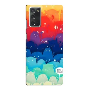 Силиконовый чехол с котиком для Samsung Galaxy Note 20 (Mew)