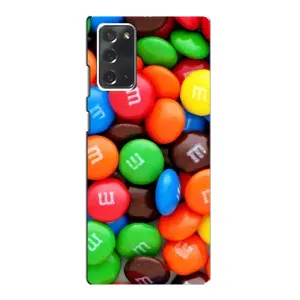 Чехол с изображением вкусной еды для Samsung Galaxy Note 20 (Разноцветные M&M'S)