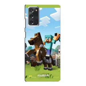 Чохли для Samsung Galaxy Note 20 (Персонажі МайнКрафт) (На коні)