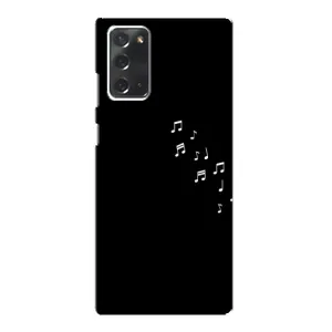 Чохол з картинками на чорному фоні для Samsung Galaxy Note 20 (Ноти)