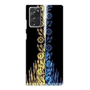Силіконовый Чохол на Samsung Galaxy Note 20 (Патріотична вишиванка)