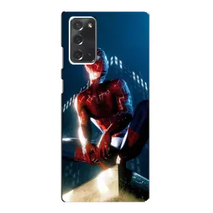 Чехол Супергерой Человека Паука на Samsung Galaxy Note 20 (Паук на доме)