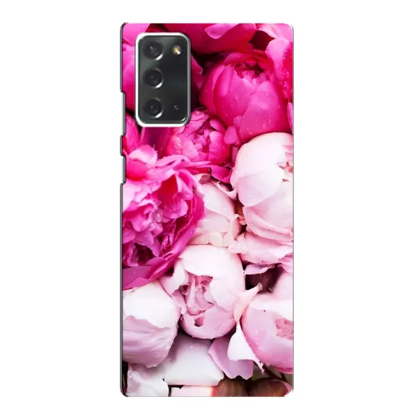 Чехол с рисунком «Пионы» для Samsung Galaxy Note 20