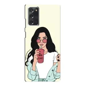 Силіконовый Чохол на Samsung Galaxy Note 20 з картинкой Модных девушек (З напоєм)