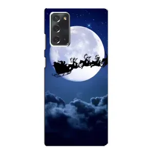 Чехол Санта Клаус для Samsung Galaxy Note 20 (Санта - луна)