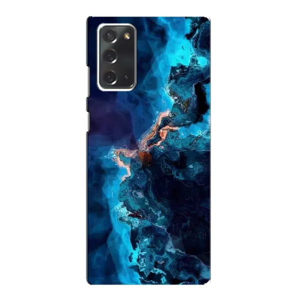Чехол с рисунком «Синий мрамор» для Samsung Galaxy Note 20 Чехол с рисунком «Синий мрамор» для Samsung Galaxy Note 20