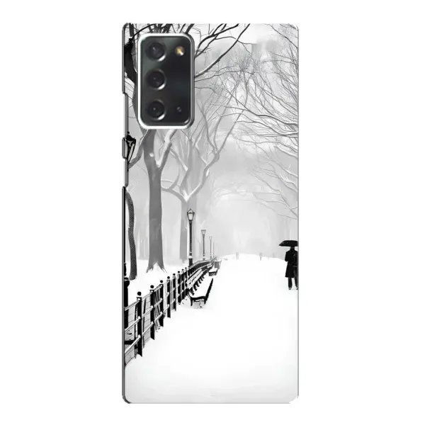 Чехол с рисунком «Снегом замело» для Samsung Galaxy Note 20 Чехол с рисунком «Снегом замело» для Samsung Galaxy Note 20