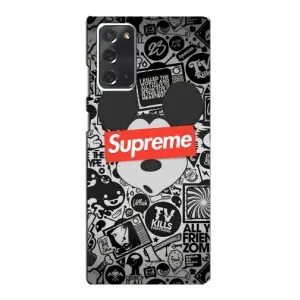 Чехол с Брендами одежды на Самсунг Нот 20 (Supreme Маус)