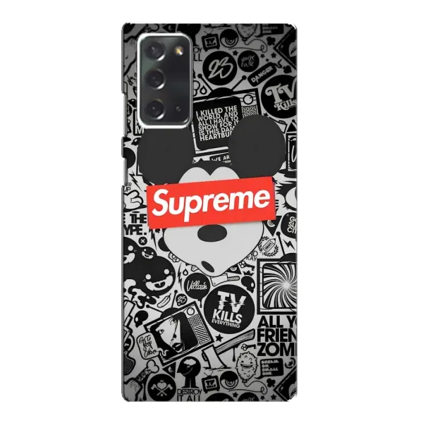 Чехол с рисунком «Supreme Маус» для Samsung Galaxy Note 20