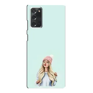 Силіконовый Чохол на Samsung Galaxy Note 20 з картинкой Модных девушек (В шапці)