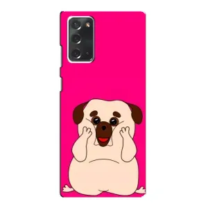 Чохол (ТПУ) Милі песики для Samsung Galaxy Note 20 (Веселий Мопсік)