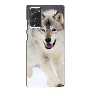 Чехол с Волком на Samsung Galaxy Note 20 (Волк на снегу)
