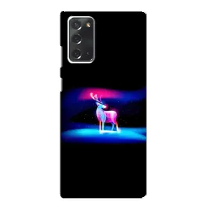 Силиконовый бампер с картинкой животных для Samsung Galaxy Note 20 (Яркий олень)