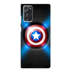 Чохол с Щітом Капітана Америки на Samsung Galaxy Note 20 (Яскраий Щит Капітана)
