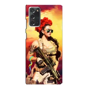 ЗСУ Чохли (TPU) для Samsung Galaxy Note 20 (Жінка солдат)