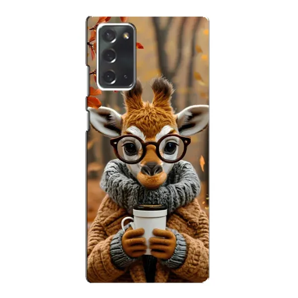 Чехол с рисунком «Жираф с кофе» для Samsung Galaxy Note 20 Чехол с рисунком «Жираф с кофе» для Samsung Galaxy Note 20