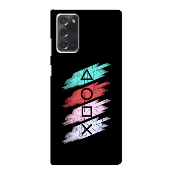 Чехол с рисунком «Значки Sony» для Samsung Galaxy Note 20 Чехол с рисунком «Значки Sony» для Samsung Galaxy Note 20