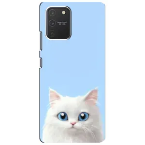 Чехол на тематику: Коты для Samsung Galaxy S10 Lite (Белый кот)