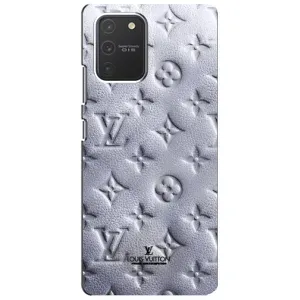 Текстурний Чохол Louis Vuitton для Самсунг С10 Лайт (Білий ЛВ)