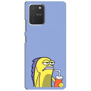 Бампер с принтом Мемы для Samsung Galaxy S10 Lite (Безразличие)