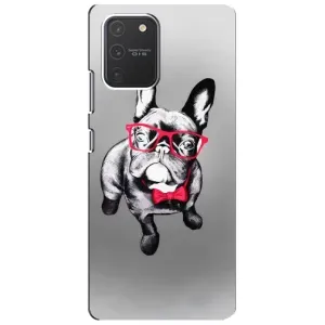 Чехол (ТПУ) Милые собачки для Samsung Galaxy S10 Lite (Бульдог в очках)