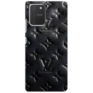 Текстурний Чохол Louis Vuitton для Самсунг С10 Лайт (Чорний ЛВ)