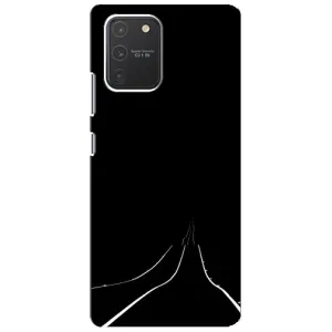 Чехол с картинками на черном фоне для Samsung Galaxy S10 Lite (Дорога)