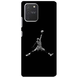Силиконовый Чехол Nike Air Jordan на Самсунг С10 Лайт (Джордан)