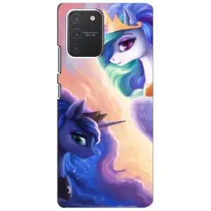 Чехол Unicorn на Samsung Galaxy S10 Lite (Единорожки на тучках)
