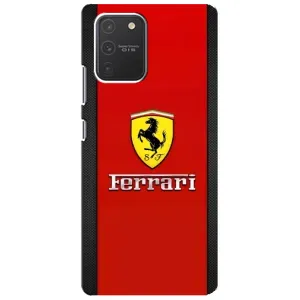 Силіконовий бампер з картинкою машини на Samsung Galaxy S10 Lite (Ferrari Logo)