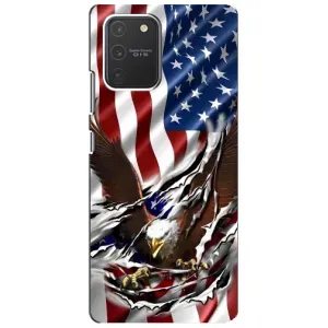 Чехол Флаг USA для Samsung Galaxy S10 Lite (Флаг USA)
