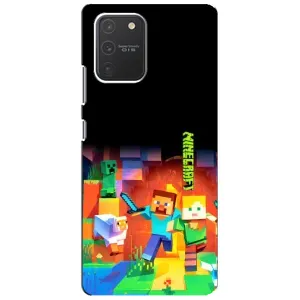Чехлы для Samsung Galaxy S10 Lite (Персонажи Майн Крафт) (Герой Майнкрафт)