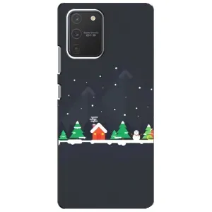 Силіконовий бампер на різдво для Samsung Galaxy S10 Lite (Місто зимове)