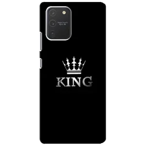 Чехол (Корона на чёрном фоне) для Самсунг С10 Лайт (KING)