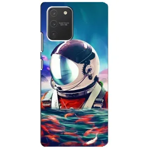 Силиконовый Чехол с принтом "Космонавты" на Samsung Galaxy S10 Lite (Космонавт в воде)