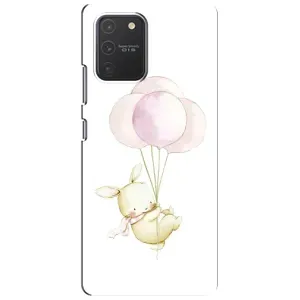 Силиконовый бампер с картинкой животных для Samsung Galaxy S10 Lite (Кролик и шарики)