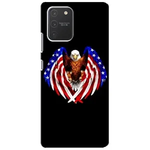 Чехол Флаг USA для Samsung Galaxy S10 Lite (Крылья США)