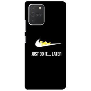 Силиконовый Чехол на Samsung Galaxy S10 Lite с картинкой Nike (Later)