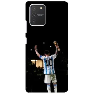 Чехлы Лео Месси Аргентина для Samsung Galaxy S10 Lite (Лео Чемпион)